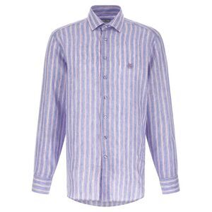 Etro Men's Striped Linen Shirt